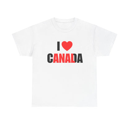 I <3 Canada Tee funny graphic tee, white