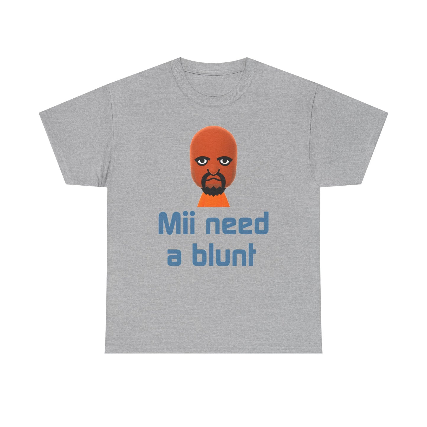 Mii Need a Blunt Tee funny graphic tee, alternate colorway 2