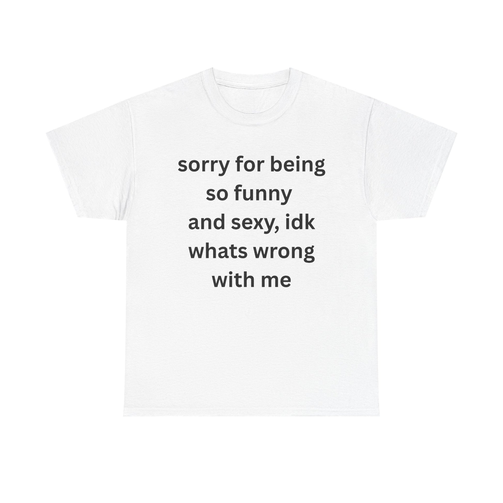 Sincere Apology Tee funny graphic tee, white