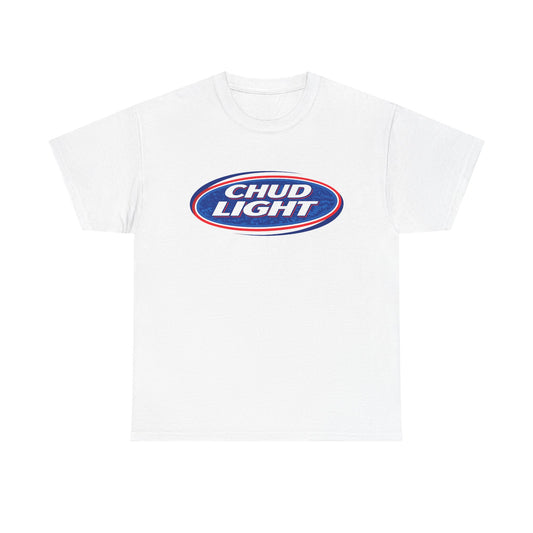 Chud Light Tee funny graphic tee, white