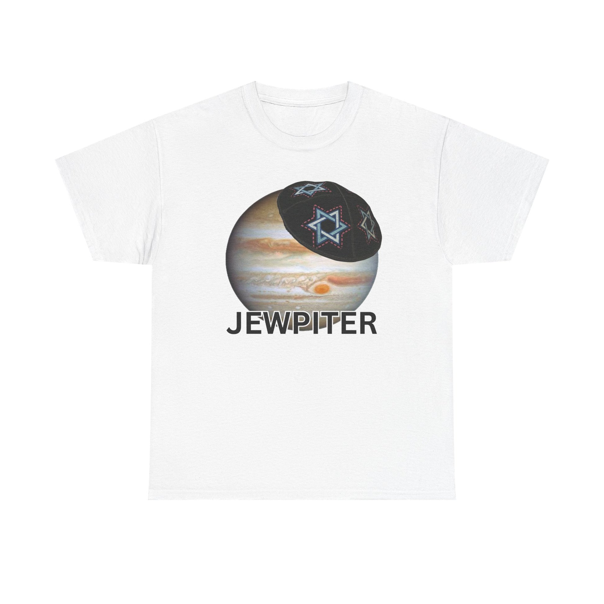 Jewpiter Tee funny graphic tee, white